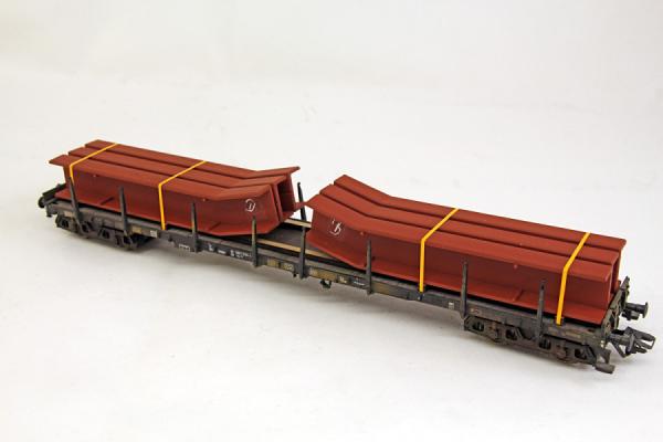 Ladegüter Bauer H01388 - Spur HO Stahlwannen Teil 2