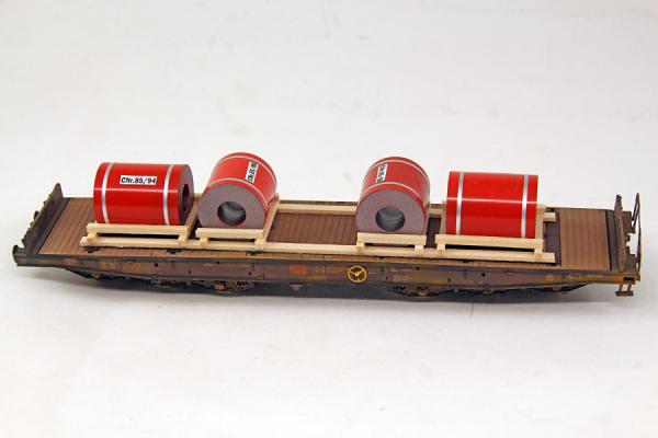 Ladegüter Bauer H01390 - Spur HO vorlackierte Stahlcoils