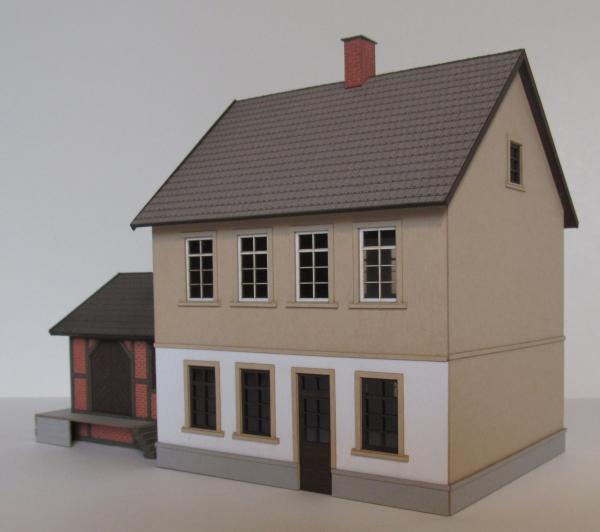 Laffont H1301 - Spur HO  Bahnhof Waldangelloch / Rauenberg mit angebautem Güterschuppen