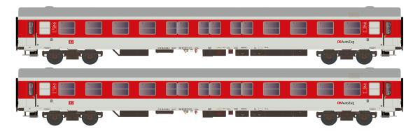 Hobbytrain H22213 - Spur N 2er Set Liegewagen Bocmh 244 DB Autozug, Ep.V