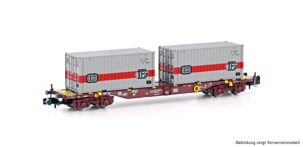Hobbytrain H23201 - Spur N Containerwagen Sgjkkmms 699 DB, Ep.IV, DB/TFG
