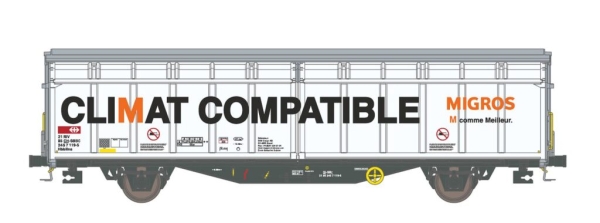 Hobbytrain H45102 - Spur N Schiebewandwagen Hbbillns SBB/Migros, Ep.VI
