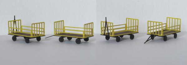 Laffont H5501 - Spur HO Set mit 4 Paketkarren