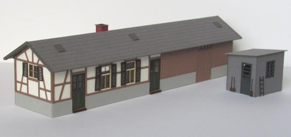 Laffont H8601 - Spur HO Bauernhaus mit angebauter Scheune