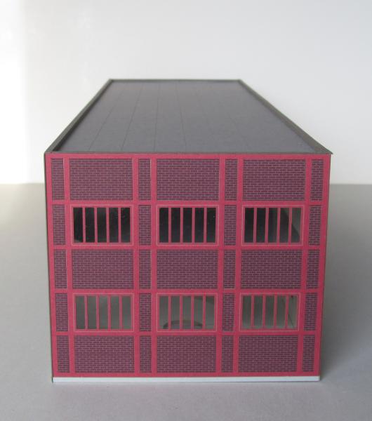 Laffont H901 - Spur HO Kohlenzechen-Gebäude Zeche Zollverein, Stahlfachwerk rot