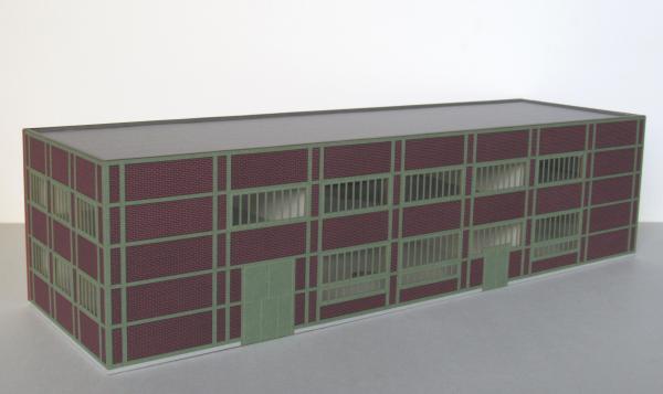 Laffont H902 - Spur HO Kohlenzechen-Gebäude Zeche Lohberg, Stahlfachwerk grün