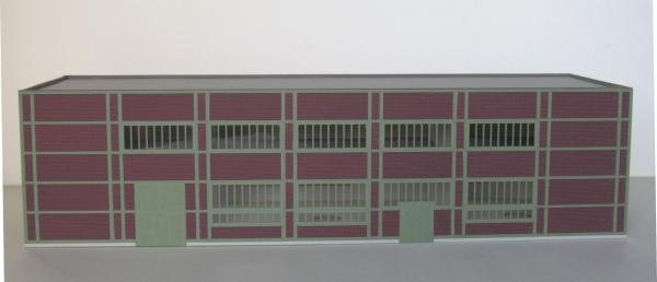 Laffont H902 - Spur HO Kohlenzechen-Gebäude Zeche Lohberg, Stahlfachwerk grün