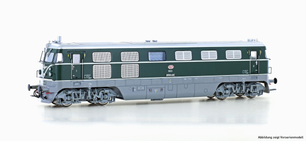Jägerndorfer 20502 - Spur HO Diesellok Rh 2050.05 ÖBB, Ep.IV, grün, DC Sound