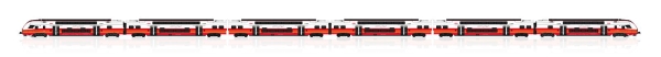 Jägerndorfer 46002 - Spur HO Triebzug Rh 4736 KISS, 6-tlg. ÖBB Cityjet, Ep.VI, Sound