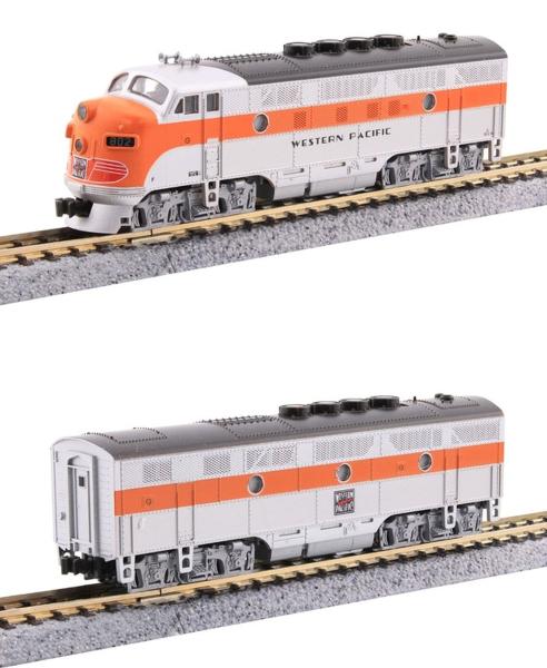 Kato/Lemke K106-0307 - Spur N 2er Set Diesellok EMD F3A+B WP, Ep.III