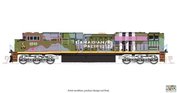 Kato/Lemke K176-8540 - Spur N Diesellok EMD SD70ACu der CP, Ep.VI