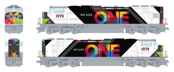 KATO/Lemke K1761979 - DIESELLOK EMD SD70M UP, WE ARE ONE, #1979