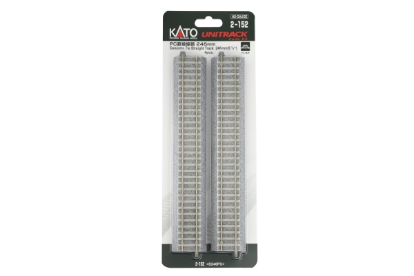 Kato/Lemke K2-152 - Spur HO Gleis gerade 246mm mit Betonschwellen