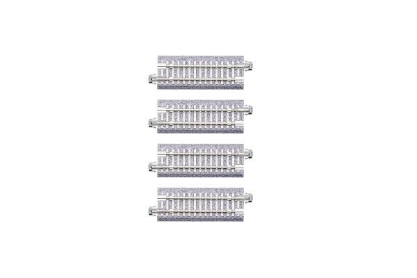 Kato/Lemke K20-038 - Spur N Gerades Gleis mit Betonschwellen, 64 mm (4 Stück)