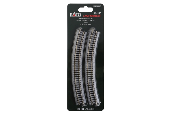 Kato/Lemke K20-130 - Spur N Gleis gebogen R348mm 30° 4 St.