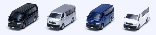 Kato/Lemke K23-650 - Spur N 4er Set Toyota Hiace Long