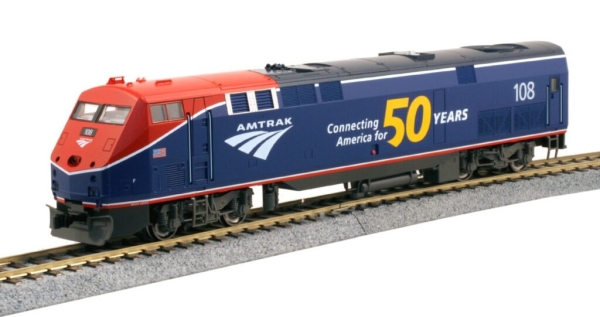 Kato/Lemke K376115 - Spur HO DIESELLOK GE P42 AMTRAK, EP.VI, 108, 50TH AN., PH.VI