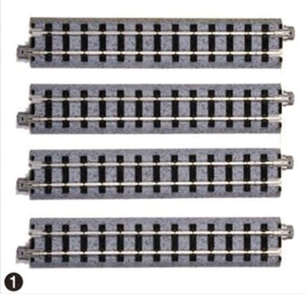 Kato/Lemke K52-120 - Spur HOe Schmalspurgleis gerade 124mm (4 Stk.)