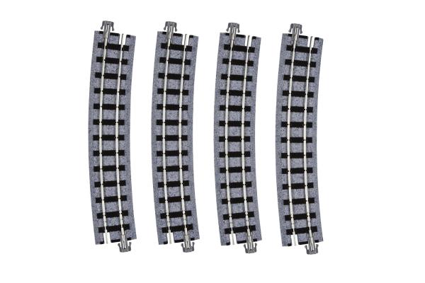 Kato/Lemke K52-250 - Spur HOe Schmalspurgleis gebogen R481-15 (4 Stk.)