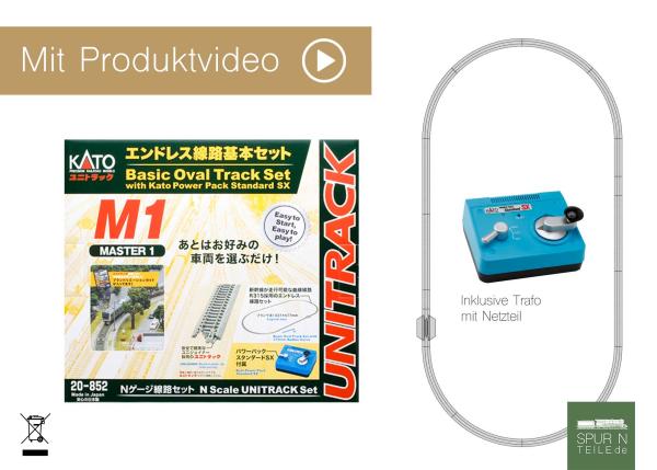 Kato/Lemke K20-852-2 - Spur N Master-Set M1 Gleisoval R315mm + PowerPack