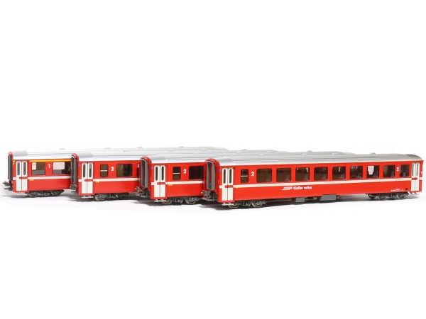 Kato/Lemke K10-1414 - Spur N 4ER SET PERSONENWAGEN EW I RhB, EP.V-VI, SET B