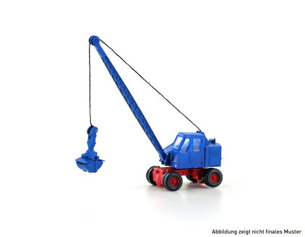 MiNis/Lemke LC4701 - FUCHS F 301 BAGGER, GITTERMAST M. SCHAUFEL, BLAU/ROT