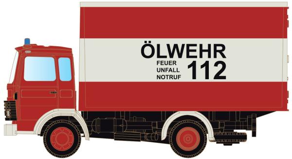 Minis/Lemke LC4809  - Spur N Magirus MK 130M8 mit Koffer – Feuerwehr/Ölwehr