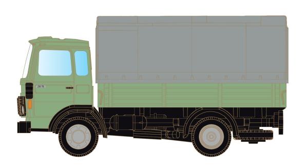 Minis/Lemke LC4860 - Spur N Renault JK75 mit Pritsche/Plane, neutral