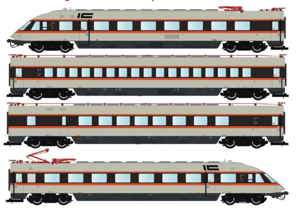 LS Models 16500ACS -  Spur HO Triebzug ET 403 DB Ep.IVc 4-tlg. IC-Sonderfahrt, AC Wechselstom, Sound