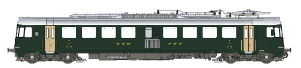 LS Models 17051S - Spur H0 Elektrotriebwagen RBe 4/4 der SBB, Ep.IV, DCC Sound, DC