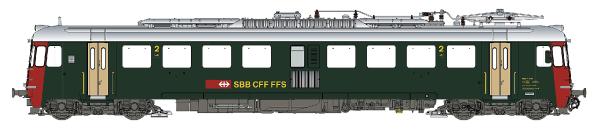 LS Models 17056 - Spur H0 Elektrotriebwagen RBe4/4 1431 der SBB, Ep. IV/V, DC