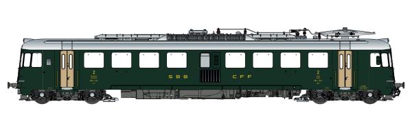 LS Models 17059 - Spur H0 Triebwagen RBe 4/4 1427 der SBB, Ep, III