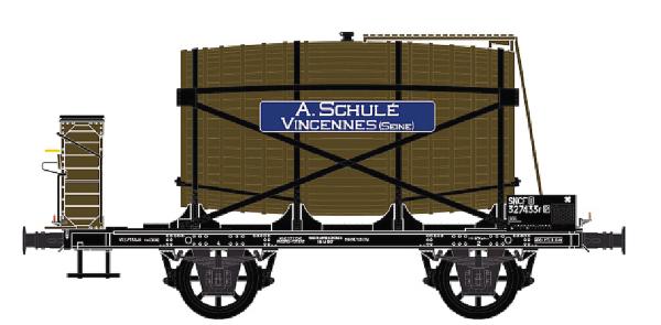 LS Models 30564 - Spur H0 Weinfasswagen OCEM "A. SCHULE VINCENNES"