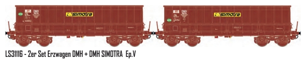 LS Models 31116 - Spur HO 2ER SET ERZWAGEN DMH SNCF / SIMOTRA, EP.V