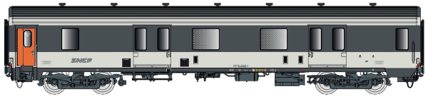 LS Models 31232 - Spur HO Packwagen MC76 Dd2 SNCF, Ep.IV-V, Corail