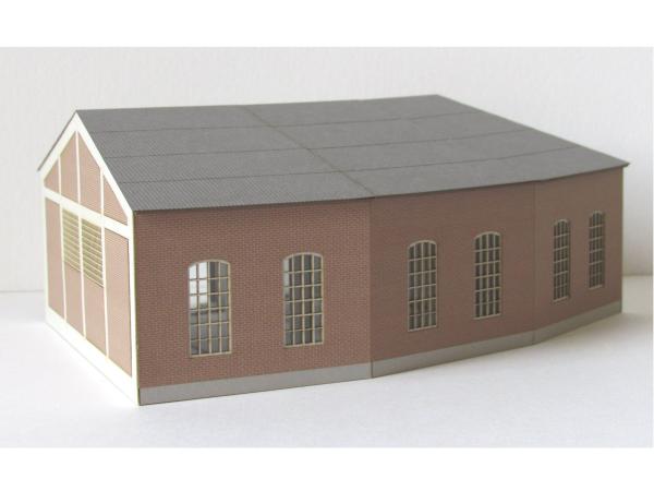 Laffont N12001 - Spur N Halboffener Rundlokschuppen Bebra