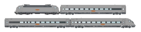 LS Models MW2404AC - Spur HO PERSONENZUG, 4-TLG. MIT BR 101 METROPOLITAN, EP.V, SET 1, AC