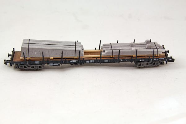 Ladegüter Bauer N1121 - Spur N Hallenbetonteile, Träger und Stützen