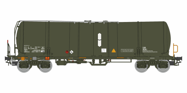 Igra Modell 96210066 - Spur HO 4-achsige Kesselwagen Zacns 88 Militär 2
