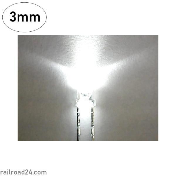 Railroad24 6781 - 20x LED 3 mm flach warmweiß