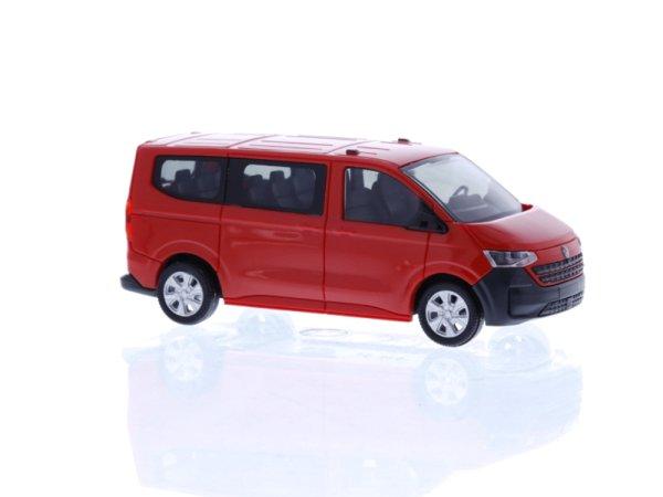 Rietze 11714 - Spur HO Volkswagen Transporter T7 Bus KR FD intensive red