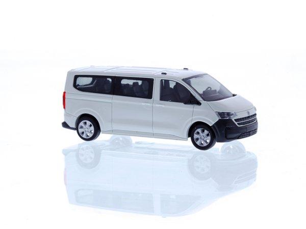 Rietze 11719 - Spur HO Volkswagen Transporter T7 Bus LR FD clear white