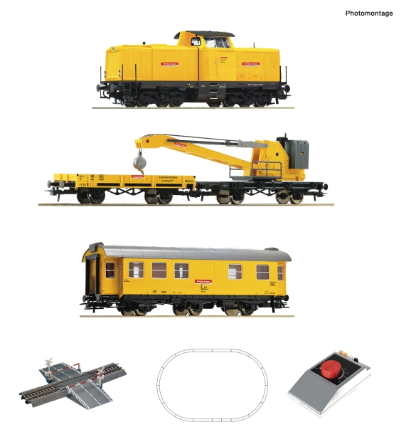 Roco 5100002 - Analog Start Set: Diesellokomotive BR 212 mit Kranzug, DB AG
