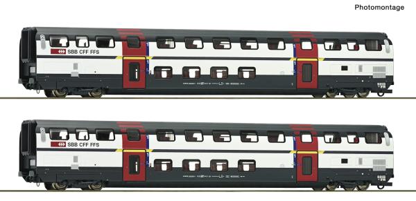 Roco 6200215 - Spur HO 2-tlg. Set: Doppelstockwagen 1. Klasse, SBB