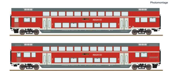Roco 6200249 - Spur HO 2-tlg. Set: Doppelstockwagen, DB AG
