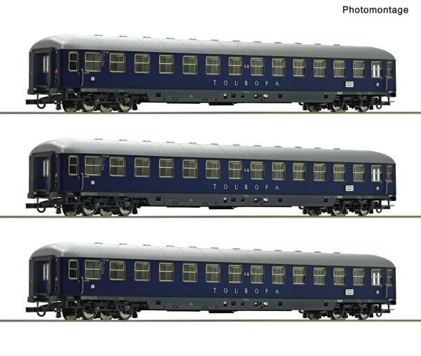 Roco 6200305 Spur HO 3-tlg. Set: Liegewagen „Touropa“, DB