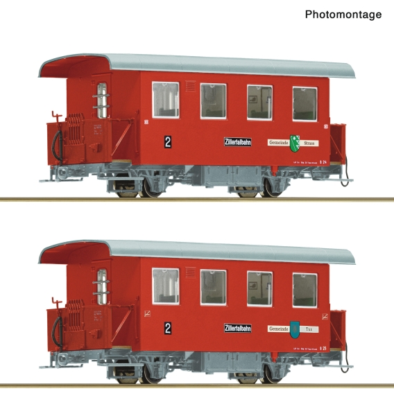 Roco 6240003 - Spur HOe 2-tlg. Set: Schmalspur-Personenwagen, Zillertalbahn