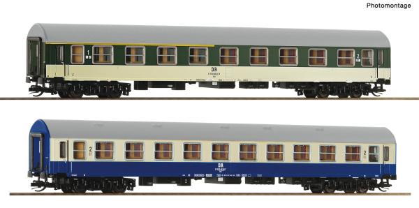 Roco 6280029 - Spur TT 2-tlg. Set: Reisezugwagen, DR