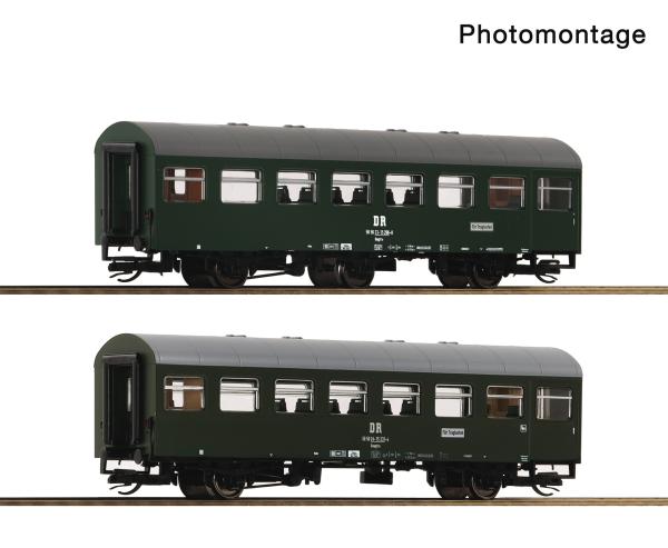Roco 6280065 Spur TT 2er Set Rekowagen, DR, Ep.IV, Set 2