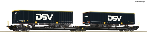 Roco 6600034 - Doppeltaschen-Gelenkwagen T3000e, TX Logistik